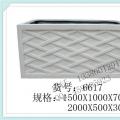长条方形白色玻璃钢花槽