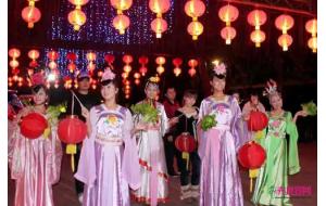 元宵节到陈村花卉世界赏花灯会